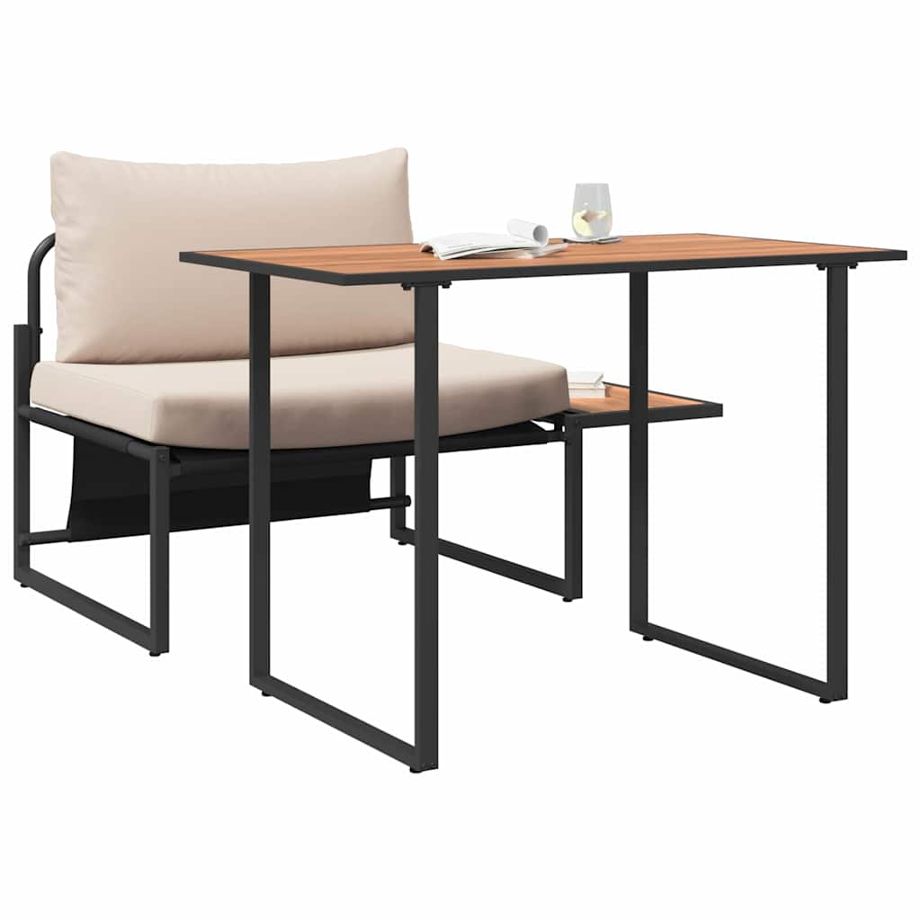 vidaXL Nawoz stalowy na zewnątrz 2 pcs Ciemnoszary Stal