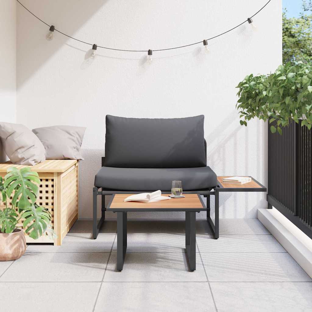 vidaXL Zestaw Sof na Ogród 2 pcs Antracyt Stal