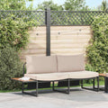 vidaXL Sofa Ogrodowa z poduszką Ciemnoszary 200,5 x 70 x 85,5 cm Stal