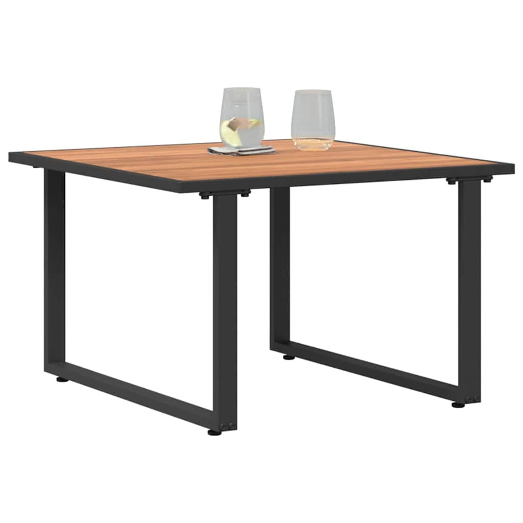 vidaXL Stolik kawowy Czarny i Brązowy 55 x 55 x 35 cm