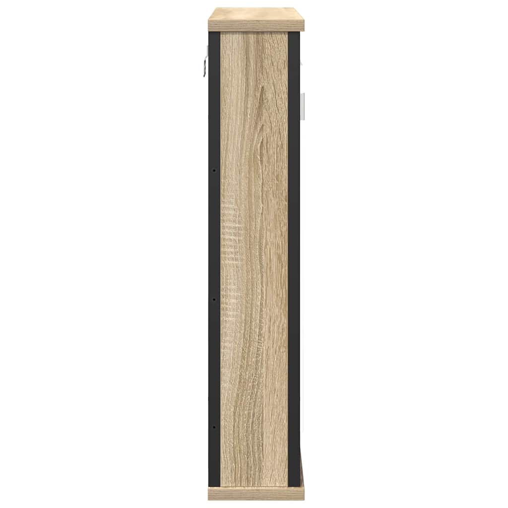 vidaXL Szafka z lustrem z półką z drzwiami Dąb Sonoma 42 x 12 x 60 cm