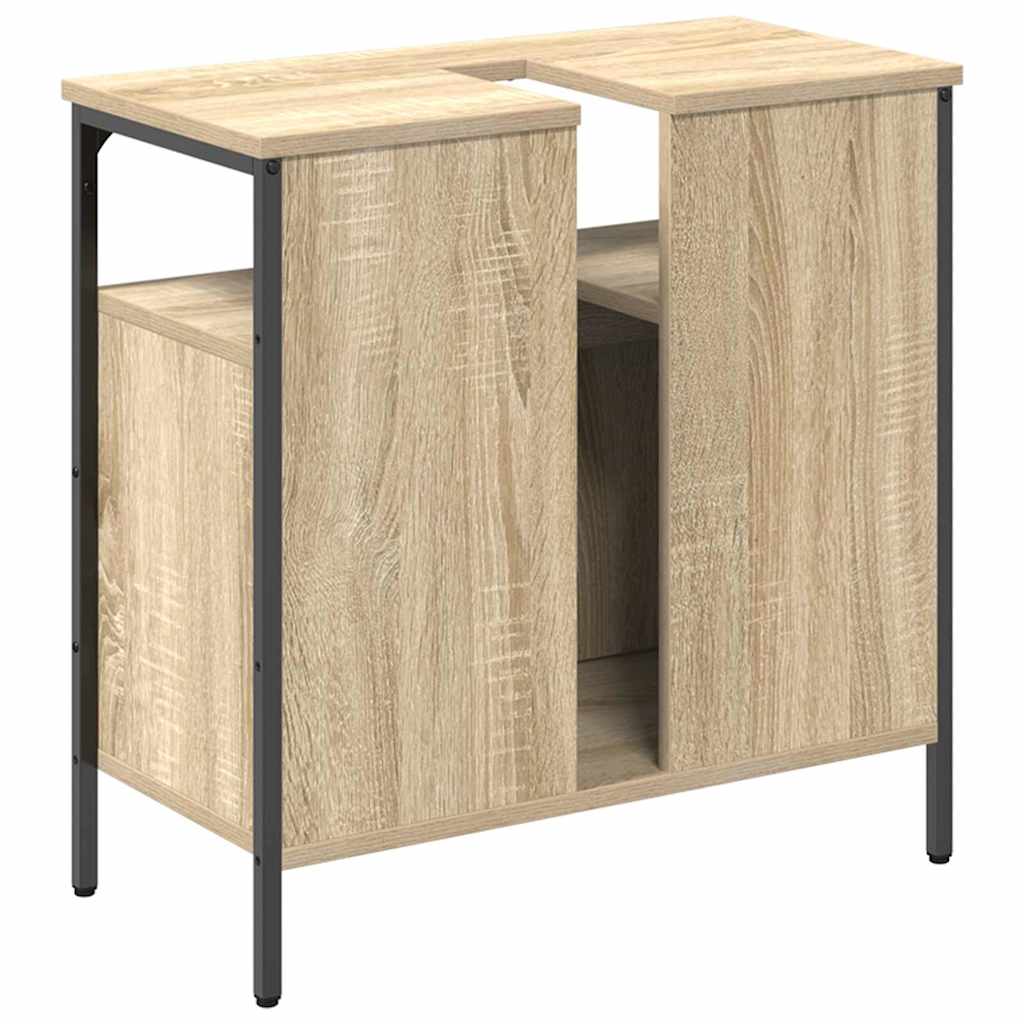 vidaXL Szafka Łazienkowa z przechowywaniem Beżowy 60 x 30 x 60 cm