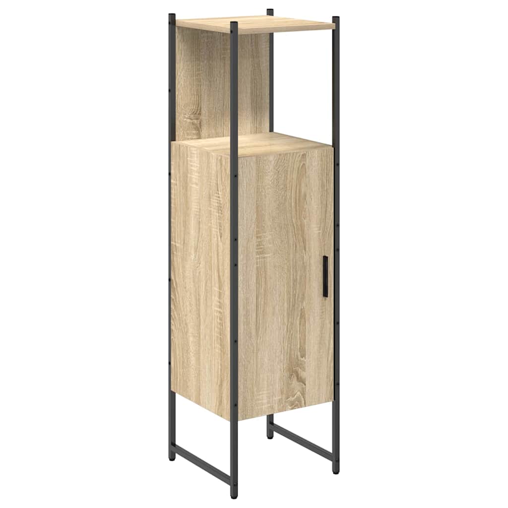 vidaXL Szafka Łazienkowa z półką z drzwiami Beżowy 33 x 33 x 120,5 cm