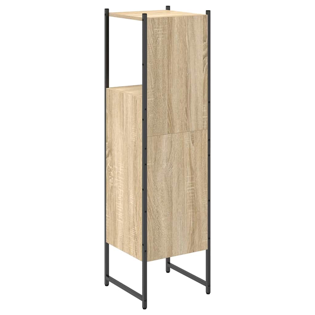 vidaXL Szafka Łazienkowa z półką z drzwiami Beżowy 33 x 33 x 120,5 cm