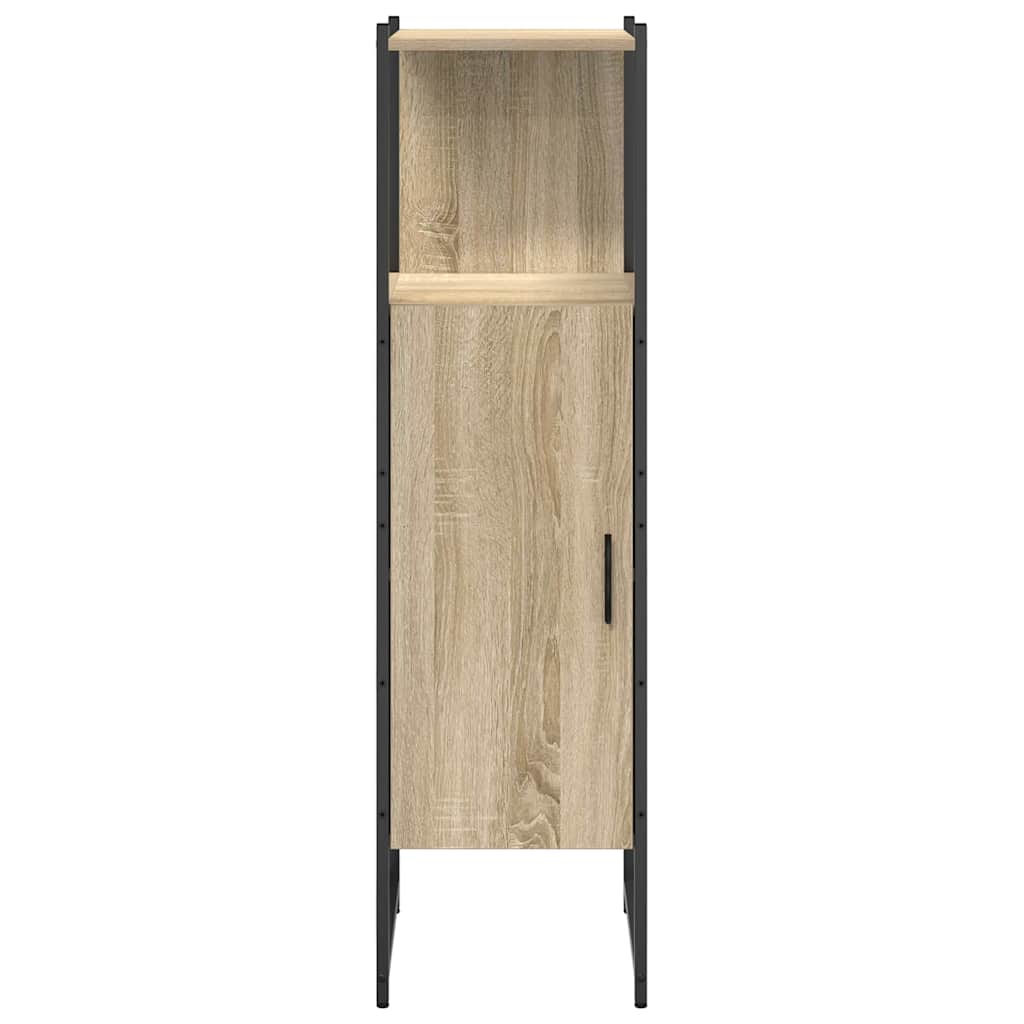 vidaXL Szafka Łazienkowa z półką z drzwiami Beżowy 33 x 33 x 120,5 cm