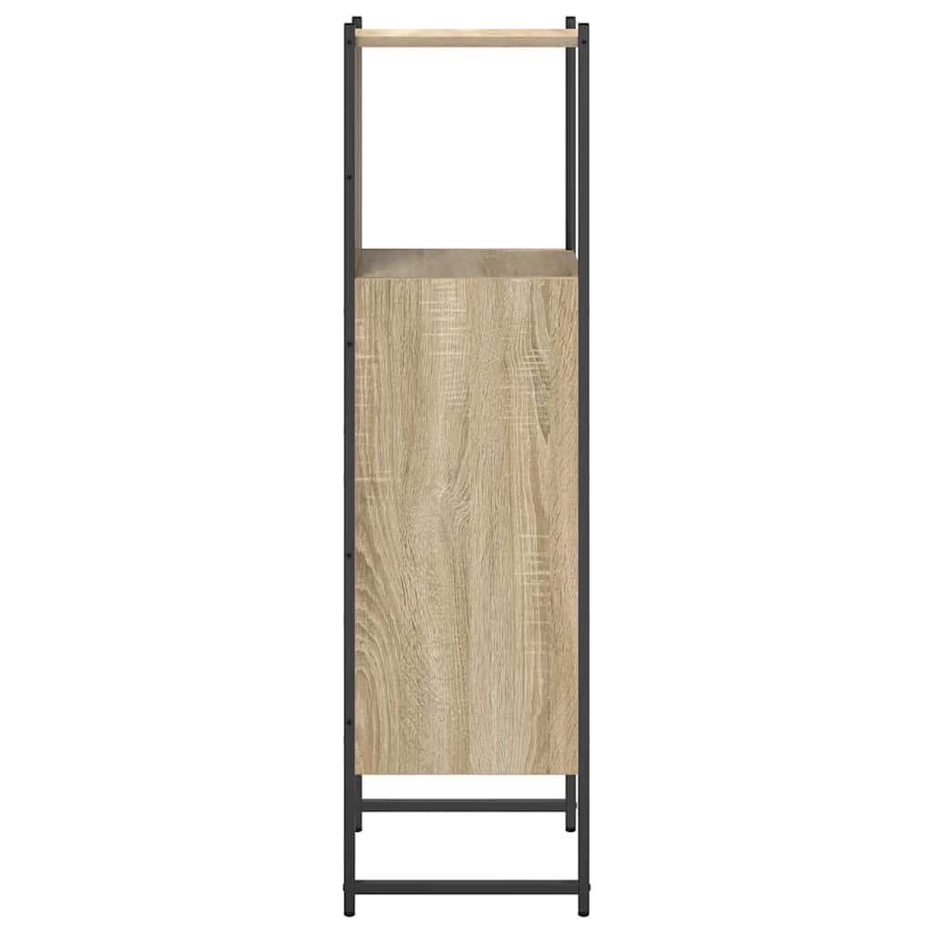 vidaXL Szafka Łazienkowa z półką z drzwiami Beżowy 33 x 33 x 120,5 cm