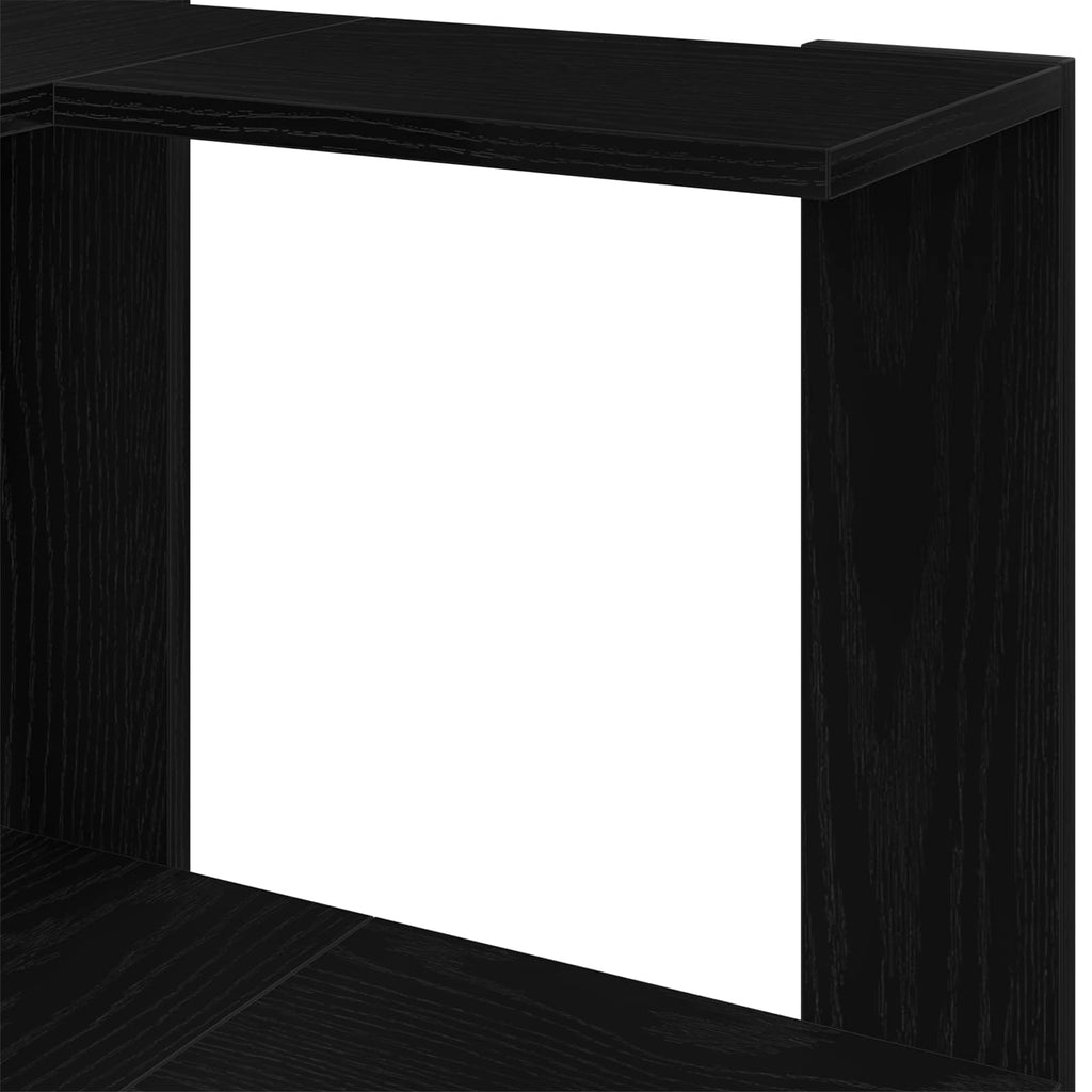 vidaXL Półka na książki Czarny Dąb 50 x 50 x102 cm