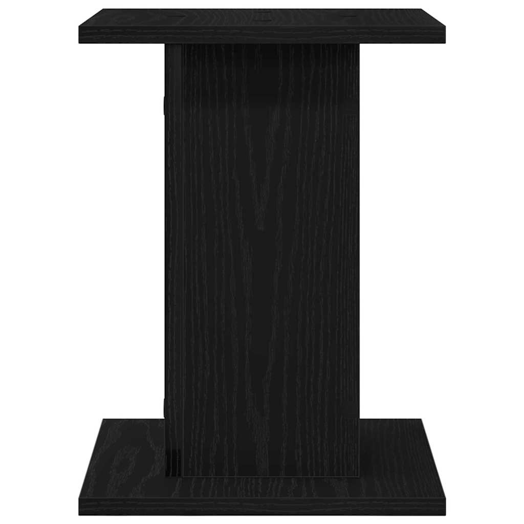 vidaXL Stojaki na głośniki 2 pcs Czarny Dąb 30 x 30 x 40 cm
