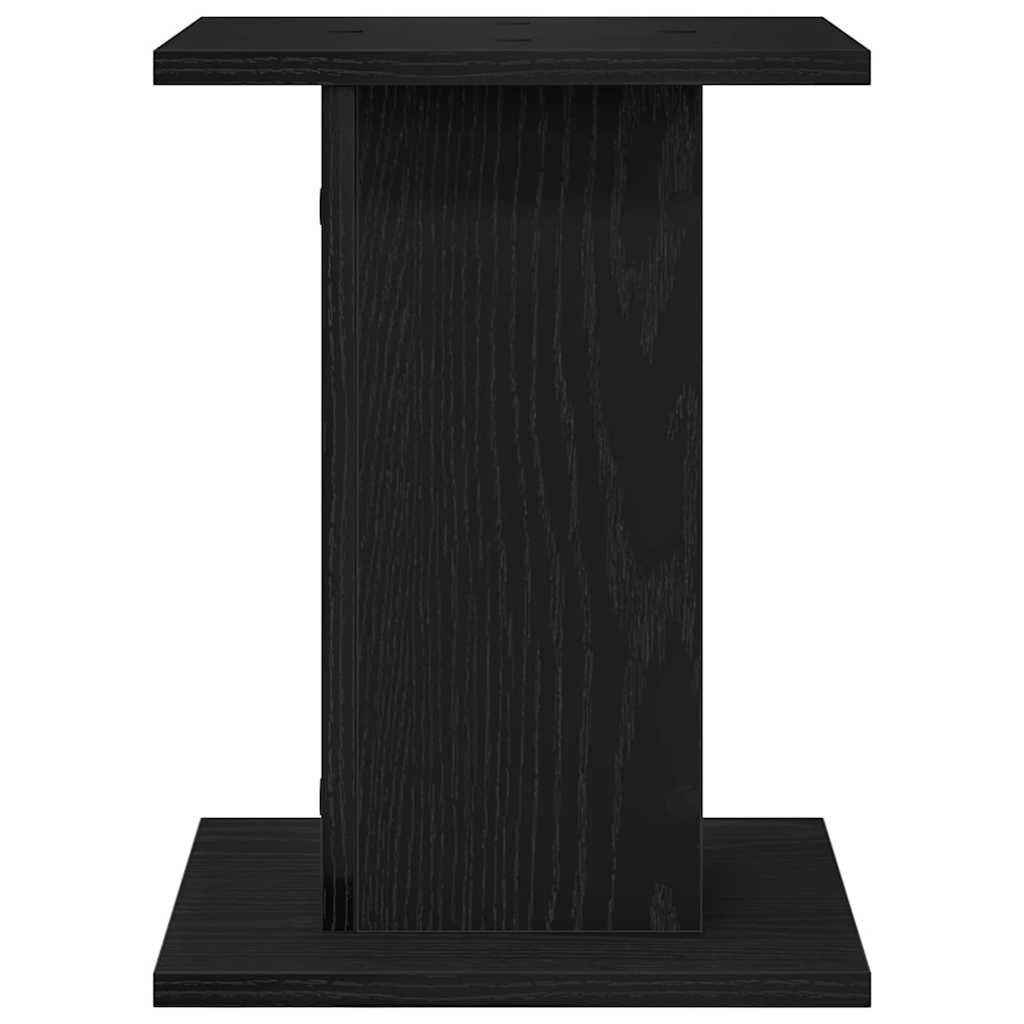 vidaXL Stojaki na głośniki 2 pcs Czarny Dąb 30 x 30 x 40 cm