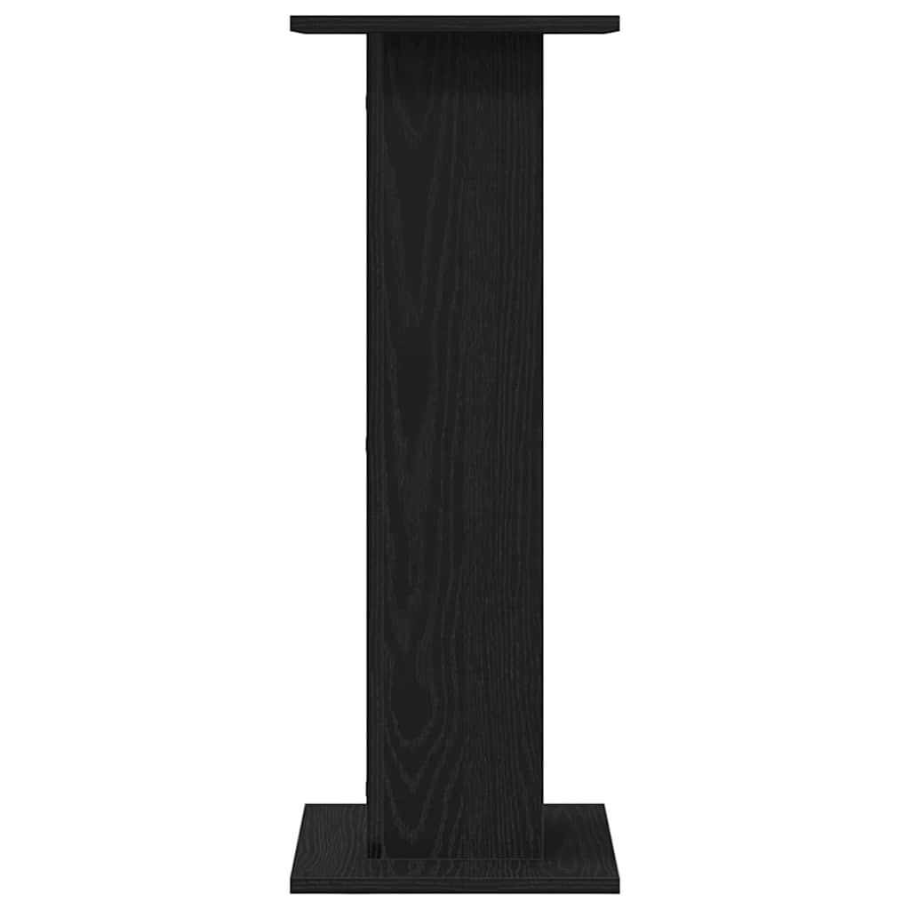 vidaXL Stojaki na głośniki 2 pcs Czarny Dąb 30 x 30 x 80 cm