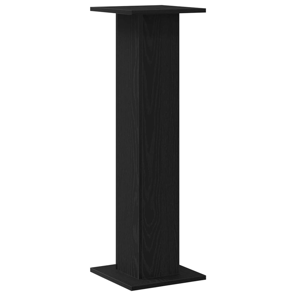 vidaXL Stojaki na głośniki 2 pcs Czarny Dąb 30 x 30 x 95 cm