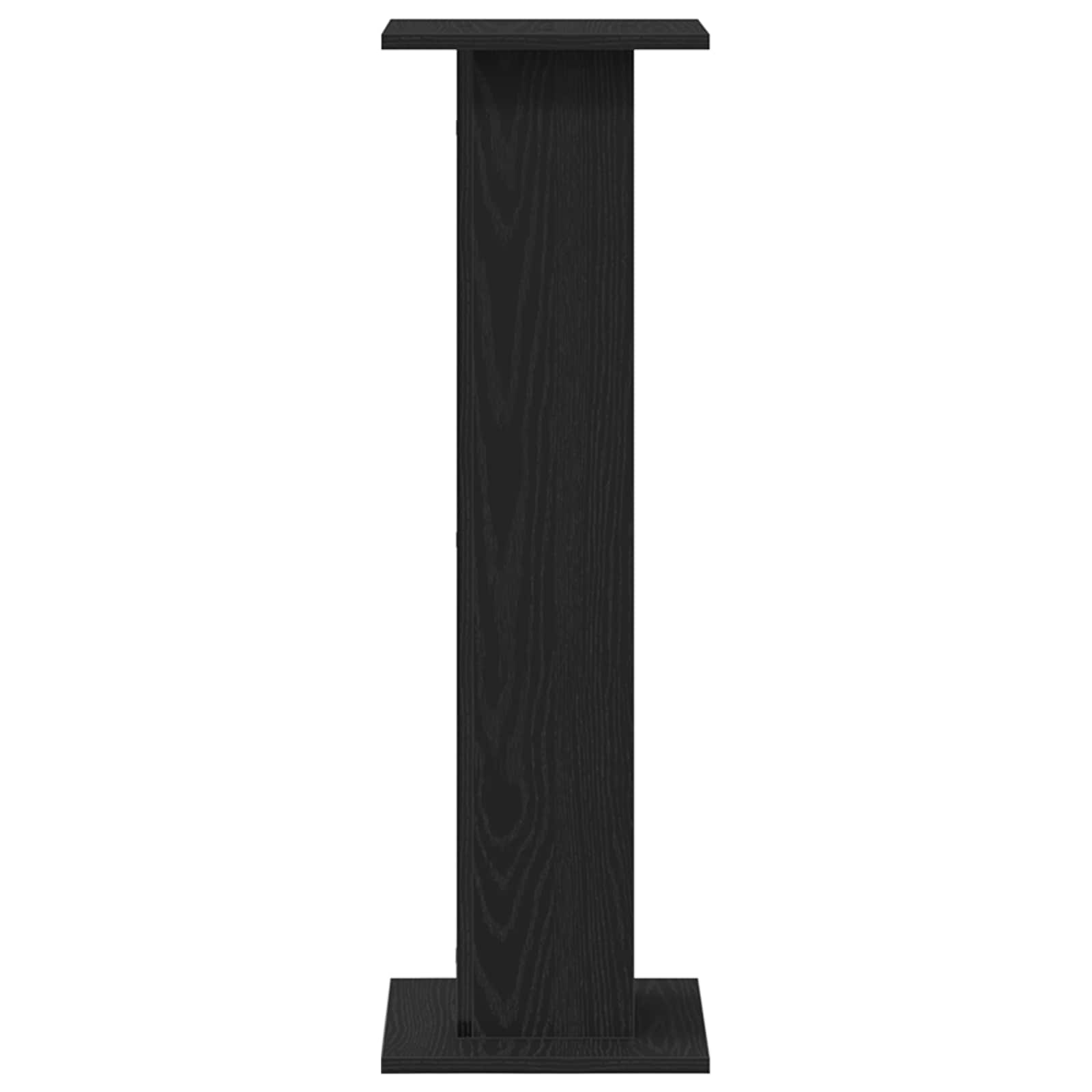 vidaXL Stojaki na głośniki 2 pcs Czarny Dąb 30 x 30 x 95 cm
