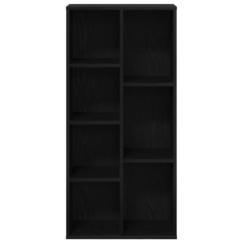 vidaXL Półka na książki Czarny Dąb 50 x 25 x 102 cm