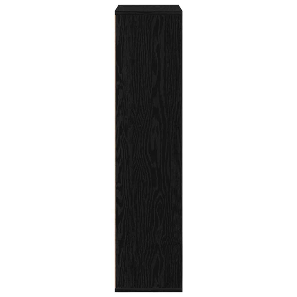 vidaXL Półka na książki Czarny Dąb 50 x 25 x 102 cm