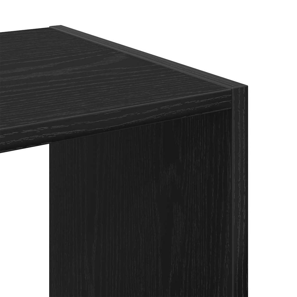 vidaXL Półka na książki Czarny Dąb 68,5 x 32 x 68,5 cm