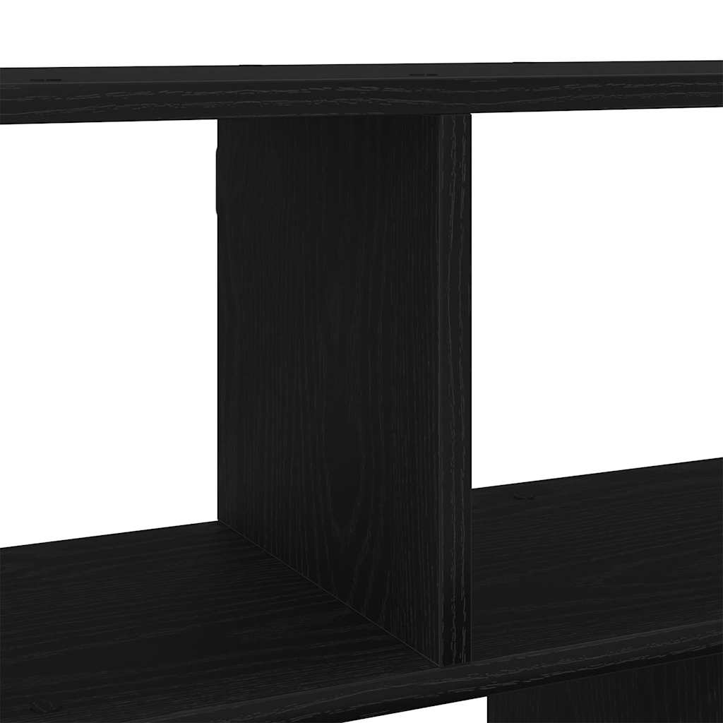 vidaXL Półka ścienna, czarny dąb, 100x25x50cm, materiał drewnopochodny