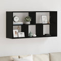vidaXL Półka ścienna, czarny dąb, 100x25x50cm, materiał drewnopochodny
