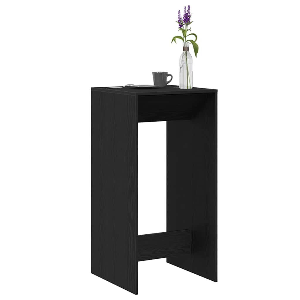 vidaXL Stół barowy Czarny Dąb 51 x 50 x 103,5 cm
