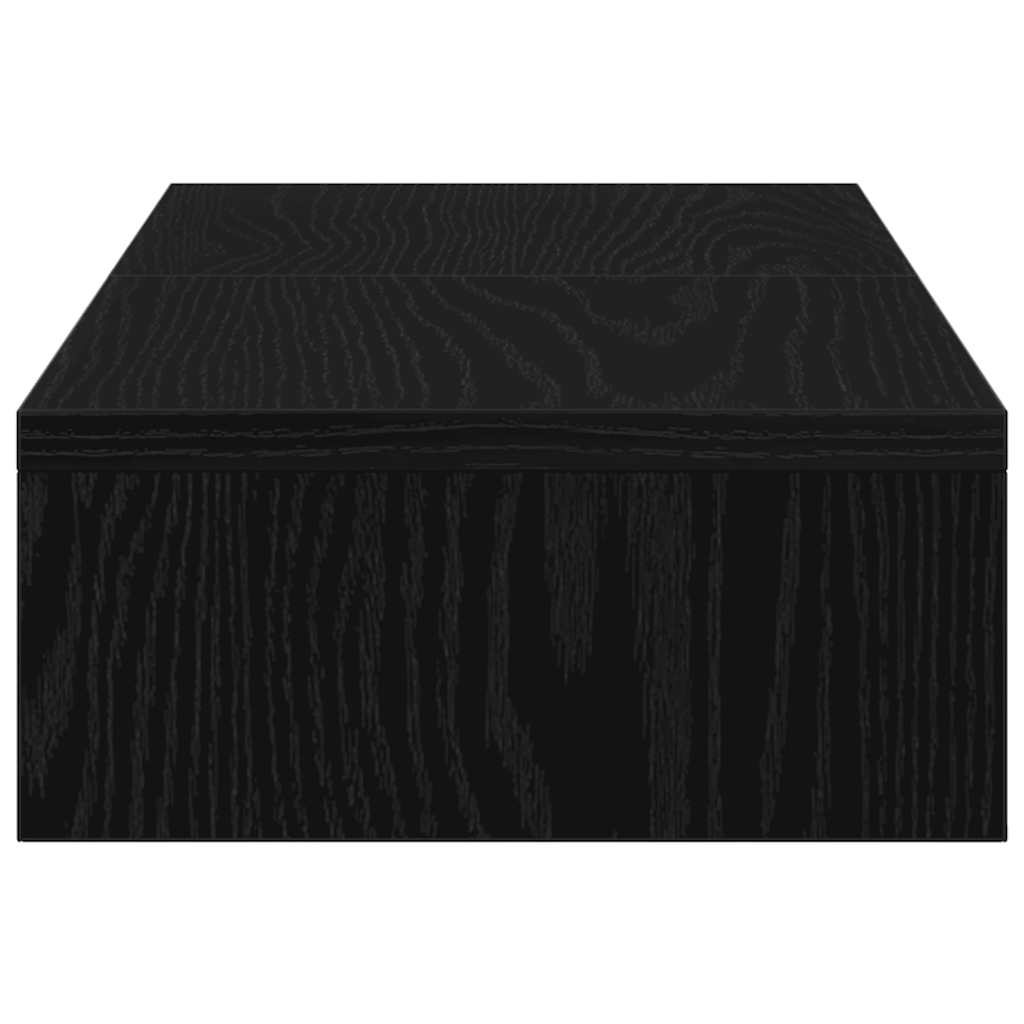 vidaXL Podstawka pod monitor, regulowana, czarny dąb, 60x24x10,5 cm