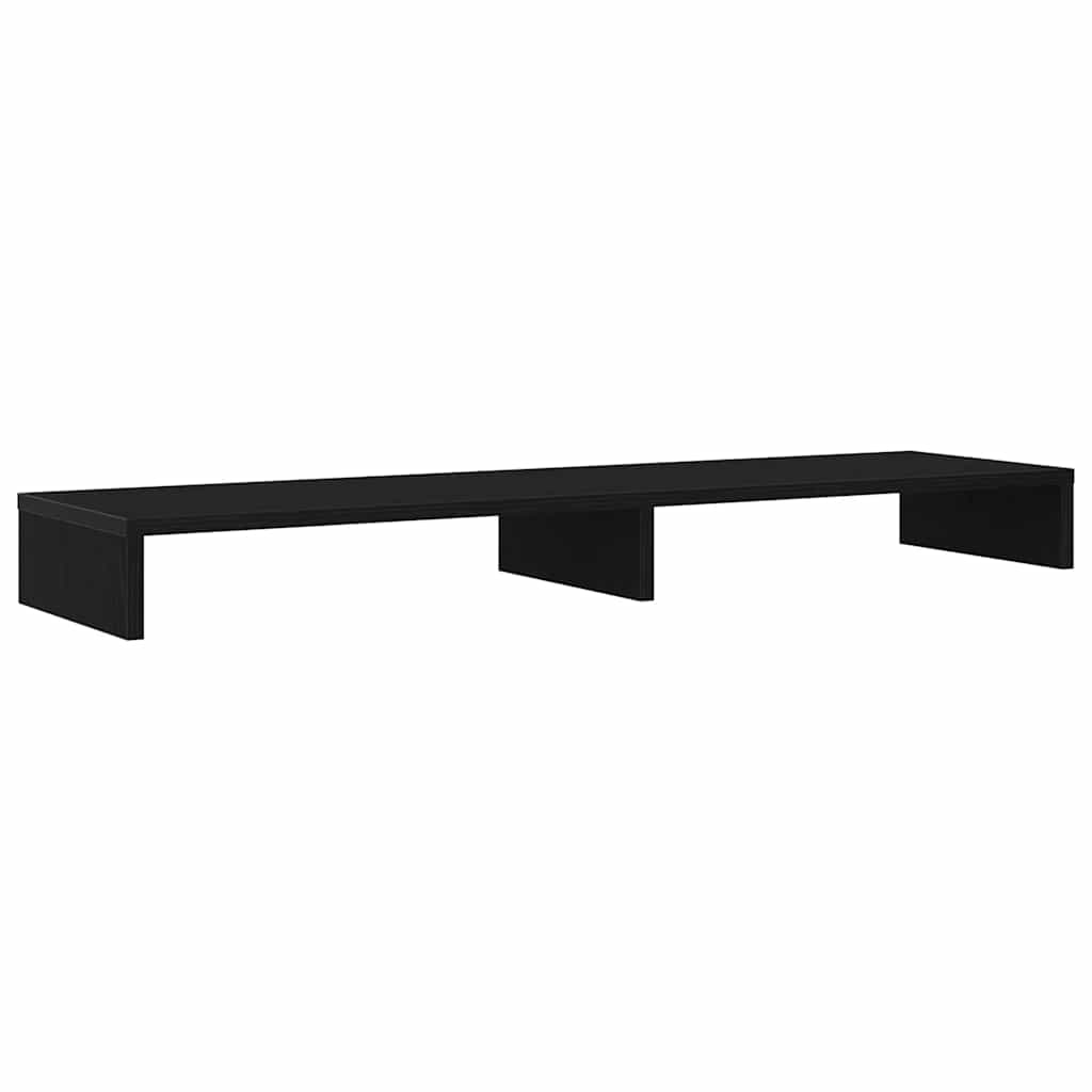 vidaXL Podstawka pod monitor, czarny dąb, 100x27x10 cm
