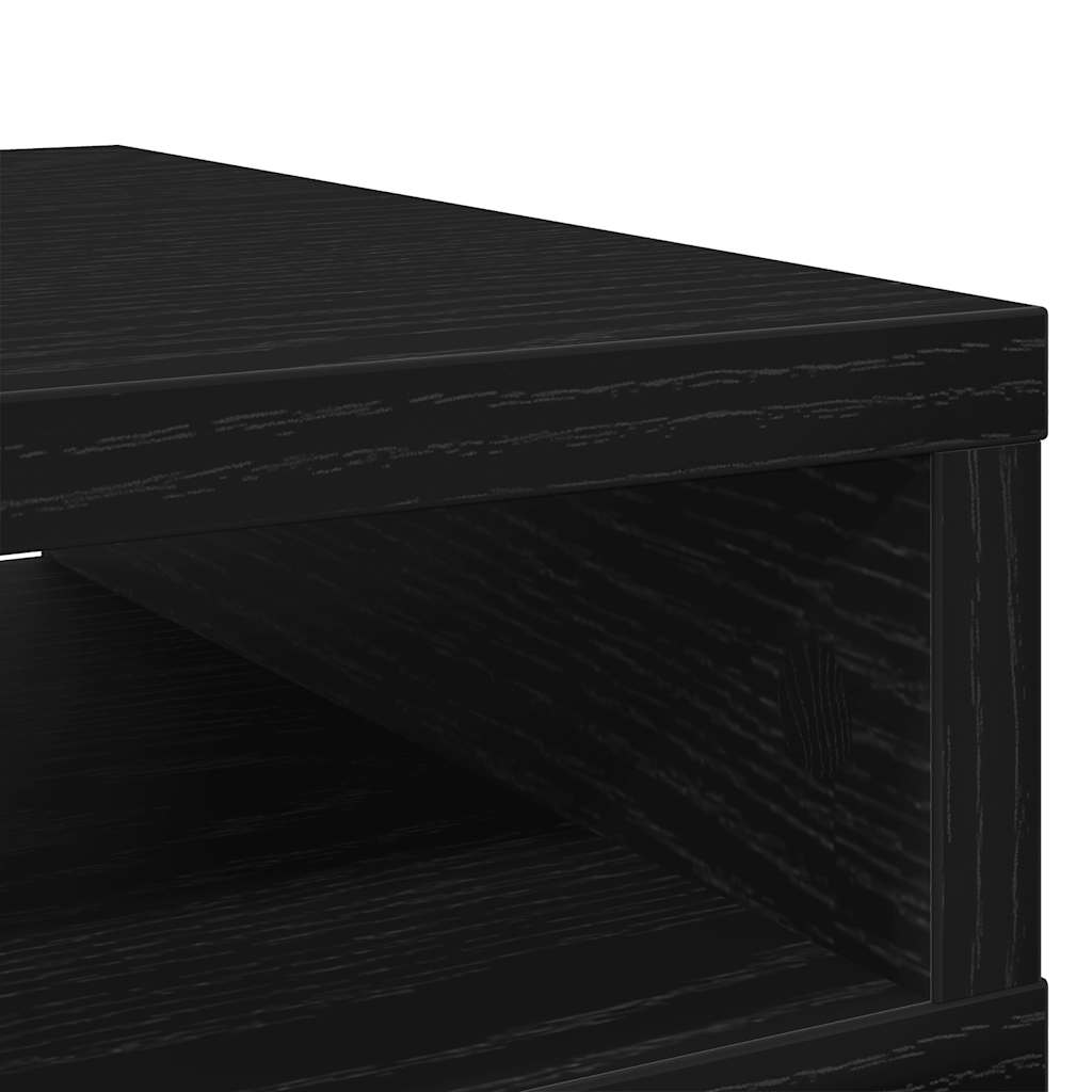 vidaXL Podstawka pod monitor, czarny dąb, 50x27x15 cm