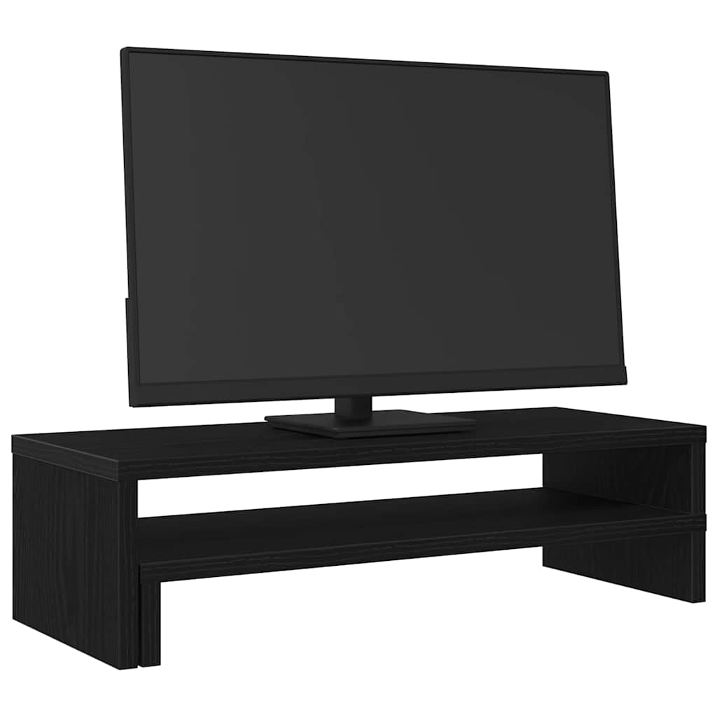 vidaXL Podstawka pod monitor, czarny dąb, 54x22x15 cm