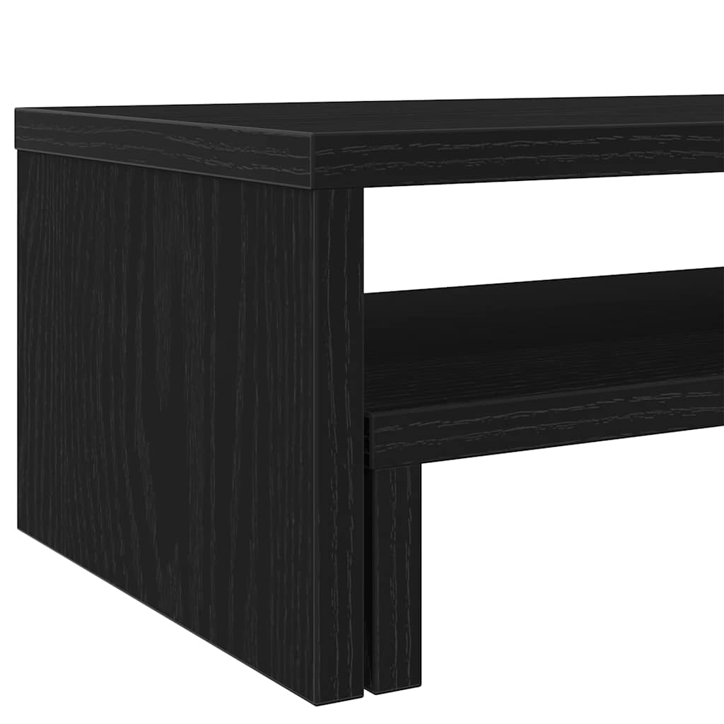 vidaXL Podstawka pod monitor, czarny dąb, 54x22x15 cm