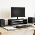 vidaXL Podstawka pod monitor, czarny dąb, 54x22x15 cm