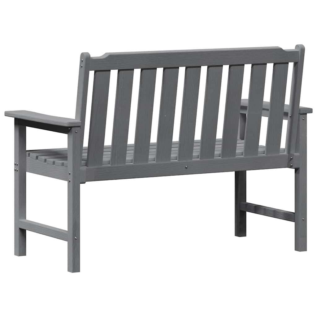 vidaXL Ławka ogrodowa Jasnoszary 120 x 59 x 88 cm HDPE
