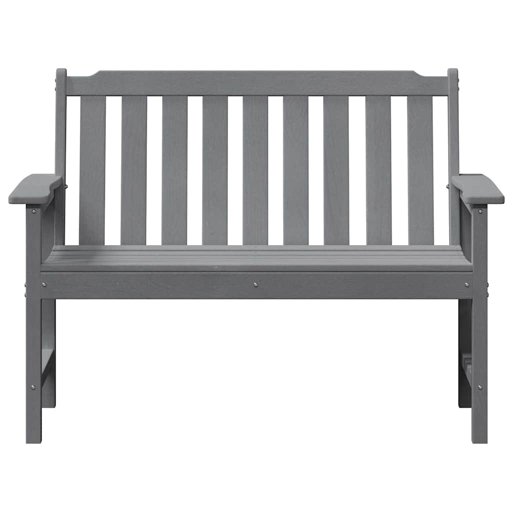 vidaXL Ławka ogrodowa Jasnoszary 120 x 59 x 88 cm HDPE