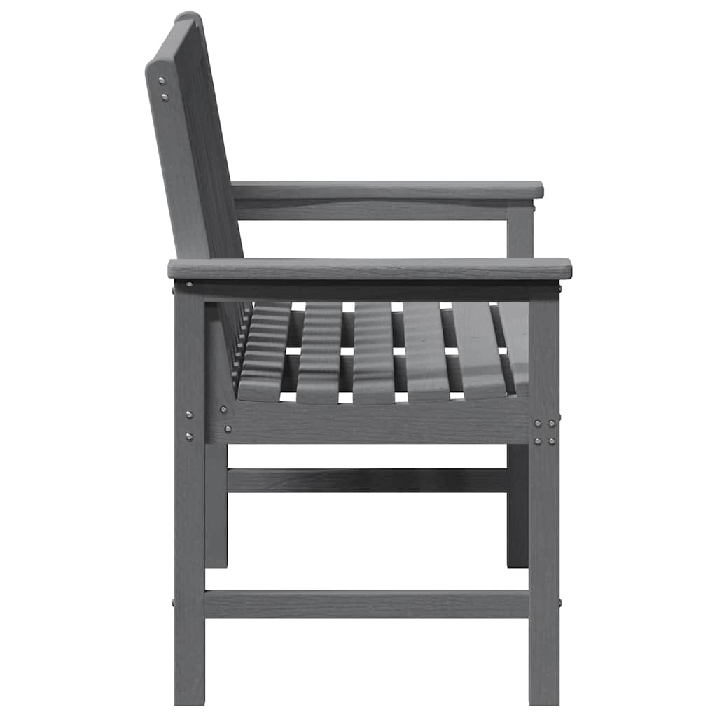 vidaXL Ławka ogrodowa Jasnoszary 120 x 59 x 88 cm HDPE