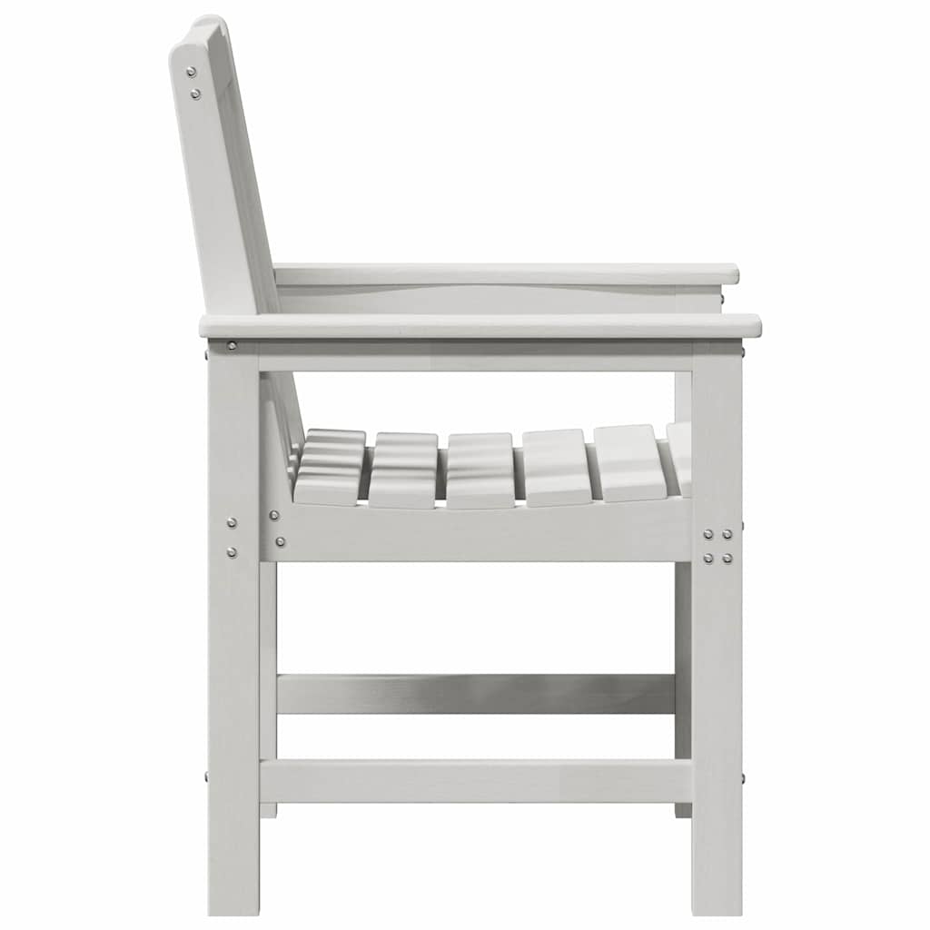 vidaXL Krzesło jadalne ogrodowe 2 pcs Biały 65,5 x 59 x 88 cm HDPE