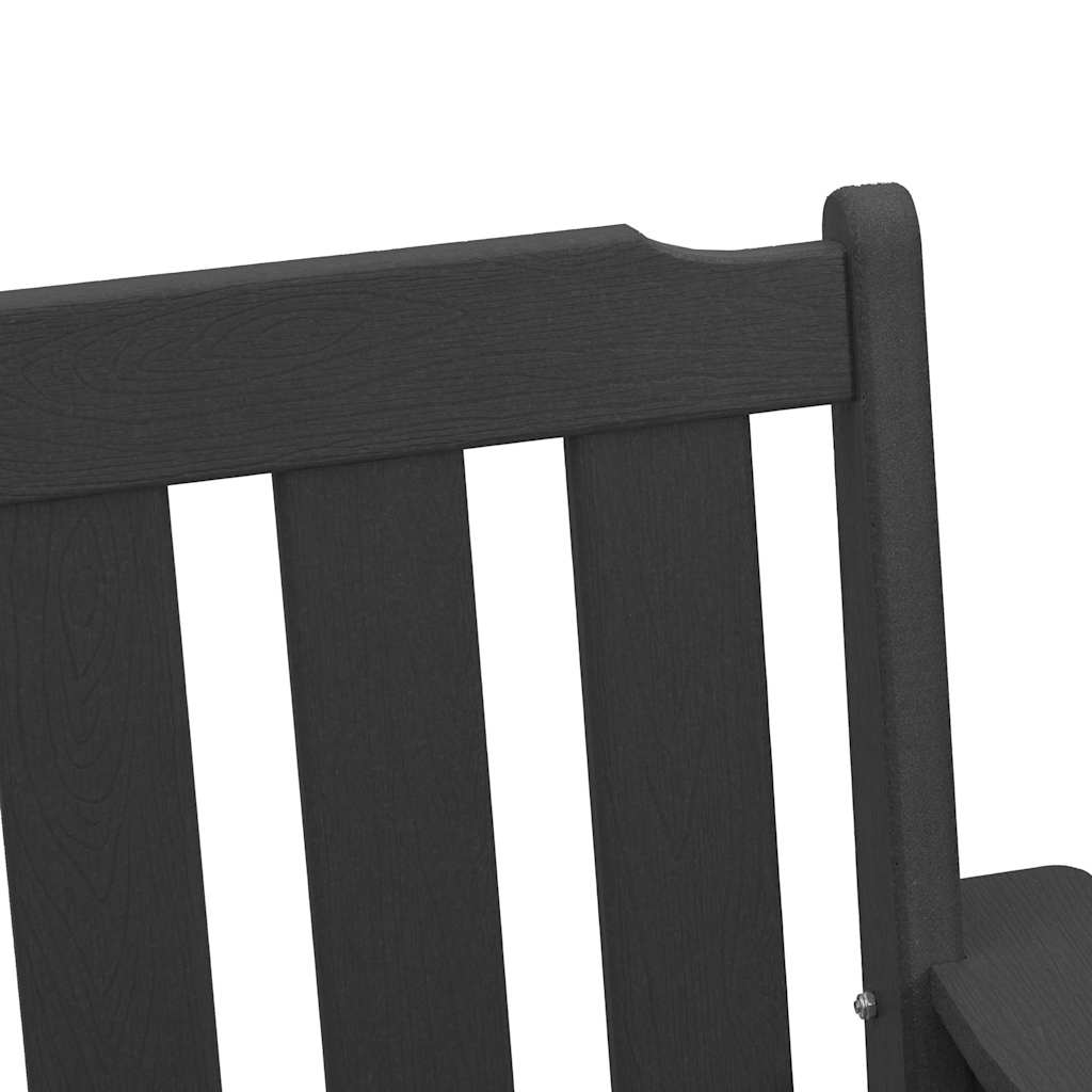 vidaXL Krzesło jadalne ogrodowe 2 pcs Czarny 65,5 x 59 x 88 cm HDPE