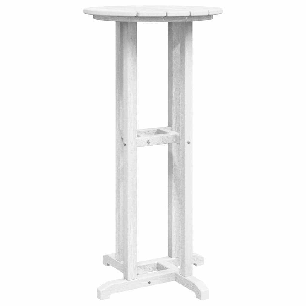 vidaXL Stół barowy Biały 55 x 55 x 107 cm Polietylen