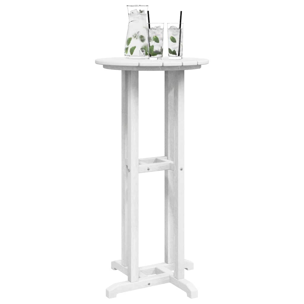 vidaXL Stół barowy Biały 55 x 55 x 107 cm Polietylen