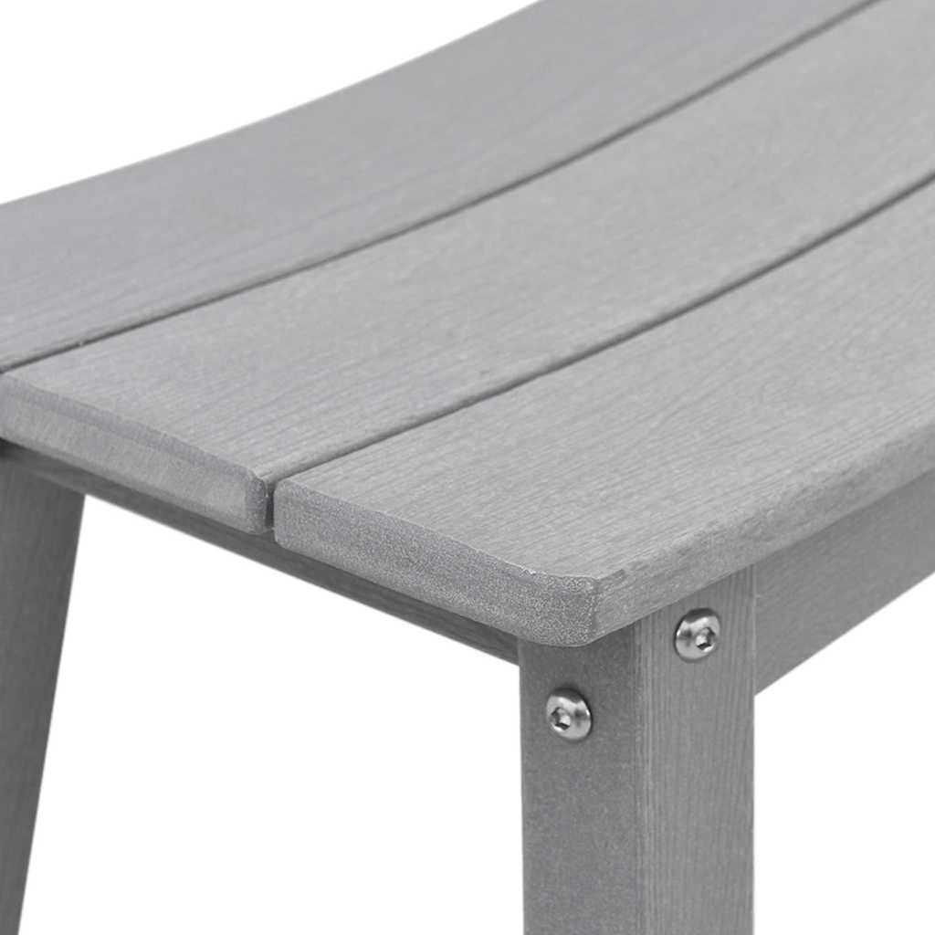 vidaXL Stołek barowy 2 pcs Jasnoszary 52 x 43 x 73,5 cm HDPE