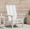 vidaXL Składany fotel Adirondack Biały 80,5 x 74,5 x 92 cm HDPE