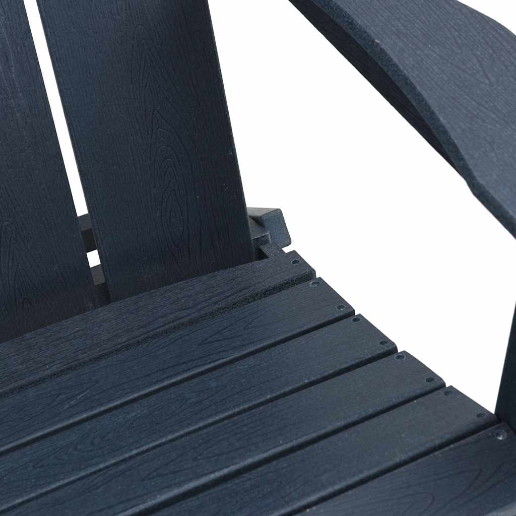 vidaXL Składany fotel Adirondack Granatowy 80,5 x 74,5 x 92 cm HDPE