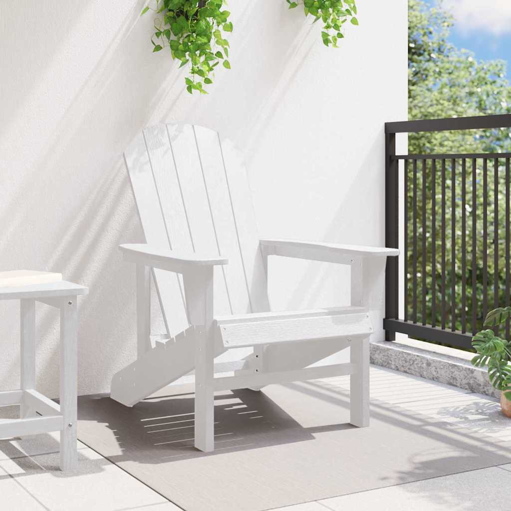 vidaXL Krzesło Adirondack Biały 82 x 74 x 92 cm HDPE