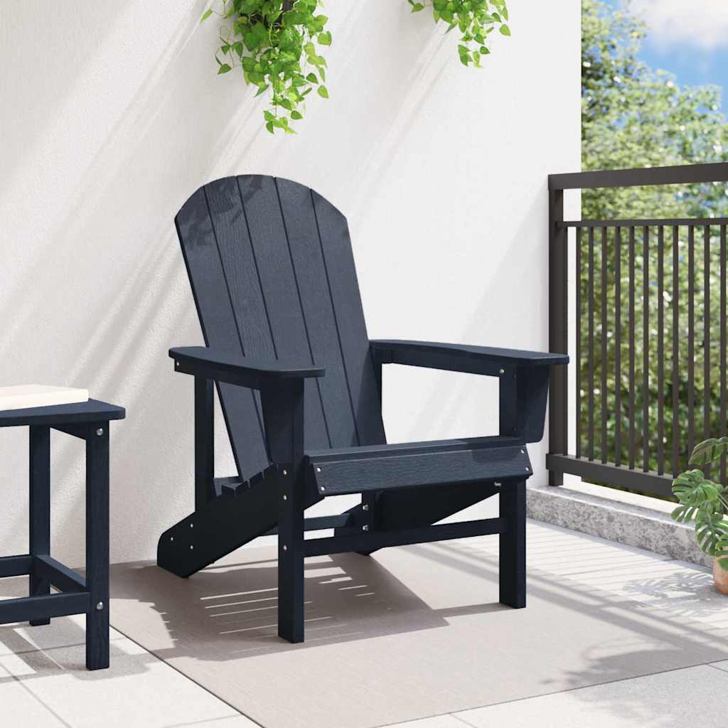 vidaXL Krzesło Adirondack Granatowy 82 x 74 x 92 cm HDPE
