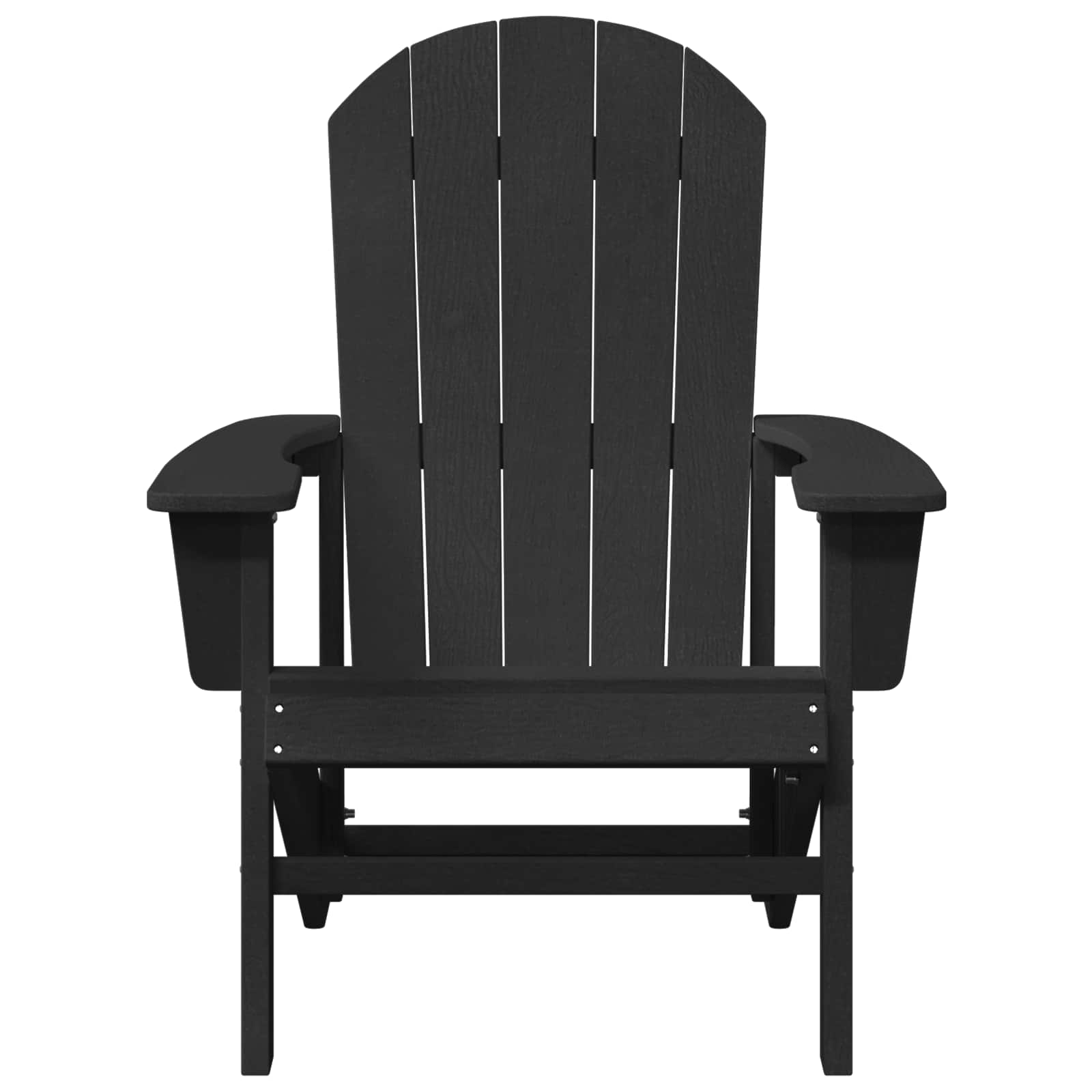 vidaXL Krzesło Adirondack Czarny 82 x 74 x 92 cm HDPE