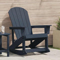 vidaXL Fotel bujany Adirondack Granatowy 92 x 73,5 x 92 cm HDPE