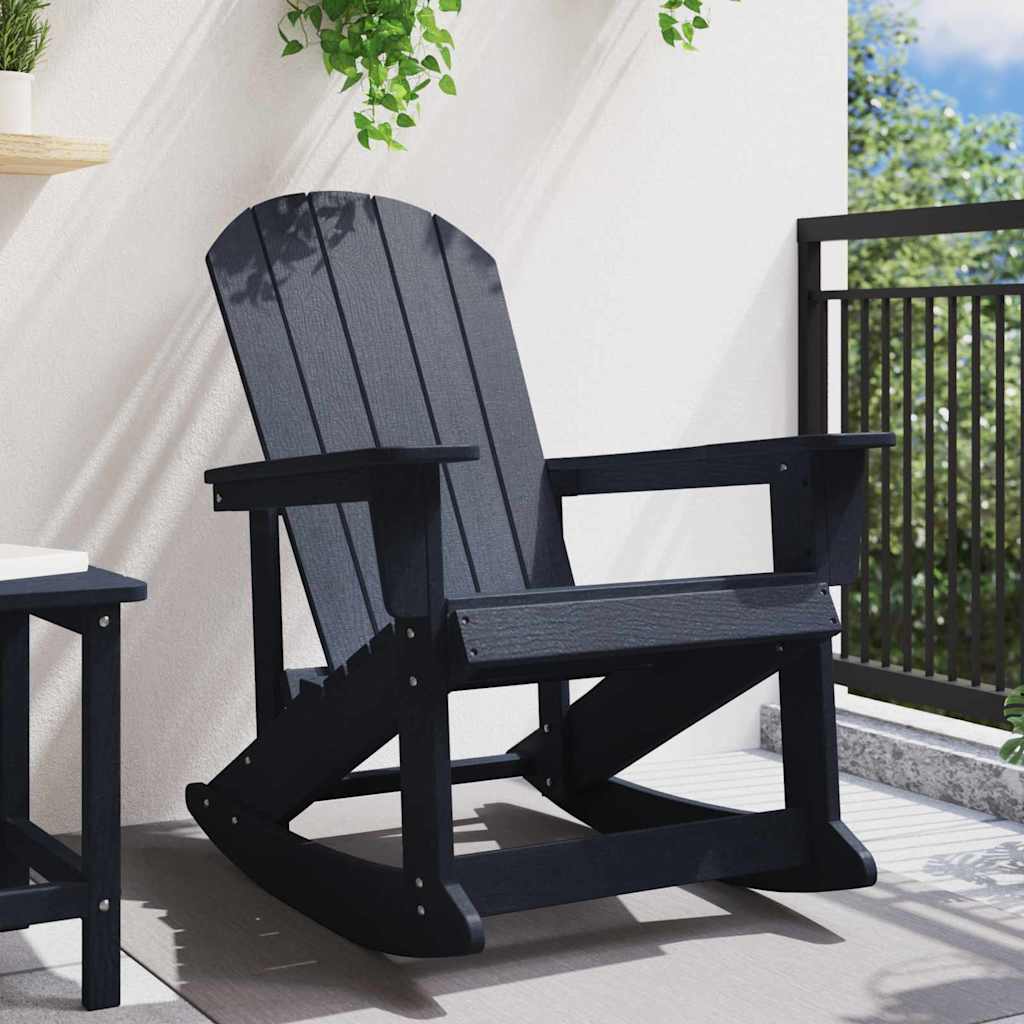 vidaXL Fotel bujany Adirondack Granatowy 92 x 73,5 x 92 cm HDPE