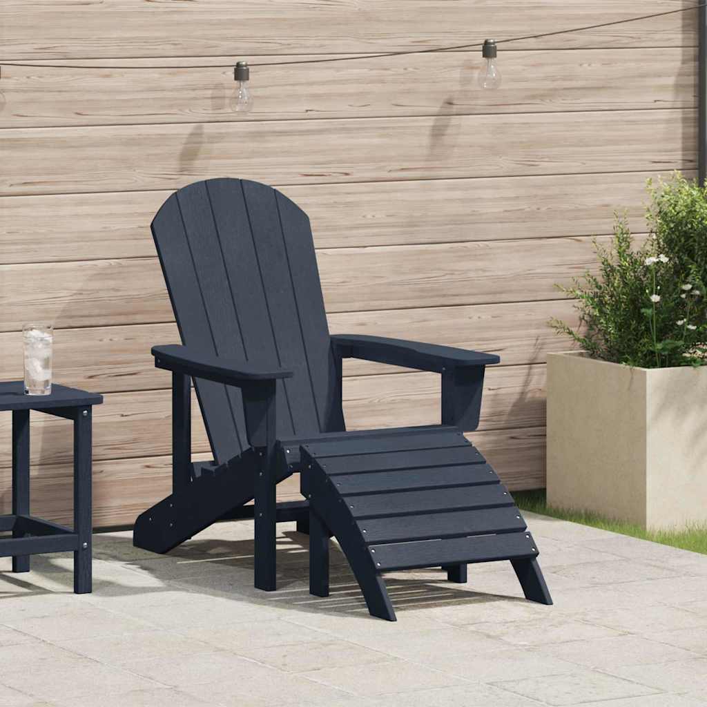 vidaXL Krzesło Adirondack Granatowy 82 x 74 x 92 cm HDPE