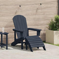 vidaXL Krzesło Adirondack Granatowy 82 x 74 x 92 cm HDPE