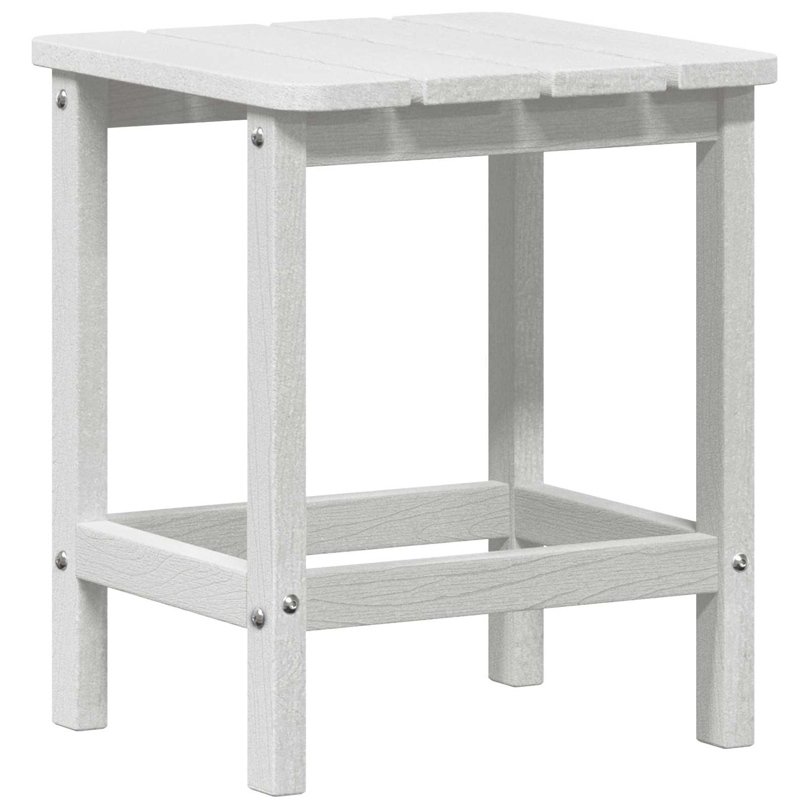 vidaXL Stolik boczny Biały 38 x 38 x 46 cm Polietylen