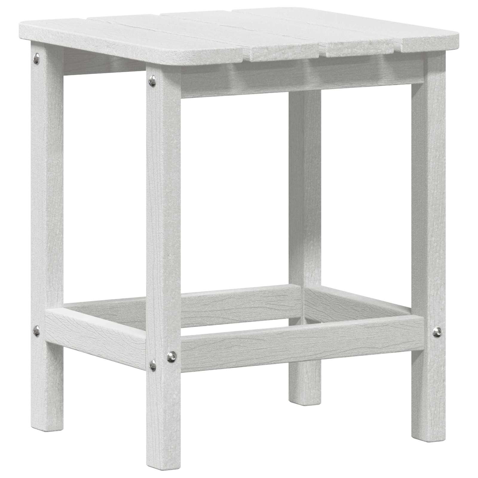 vidaXL Stolik boczny Biały 38 x 38 x 46 cm Polietylen