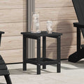 vidaXL Stolik boczny Czarny 38 x 38 x 46 cm Polietylen