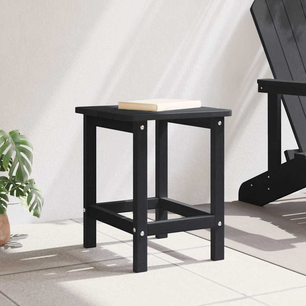 vidaXL Stolik boczny Czarny 38 x 38 x 46 cm Polietylen