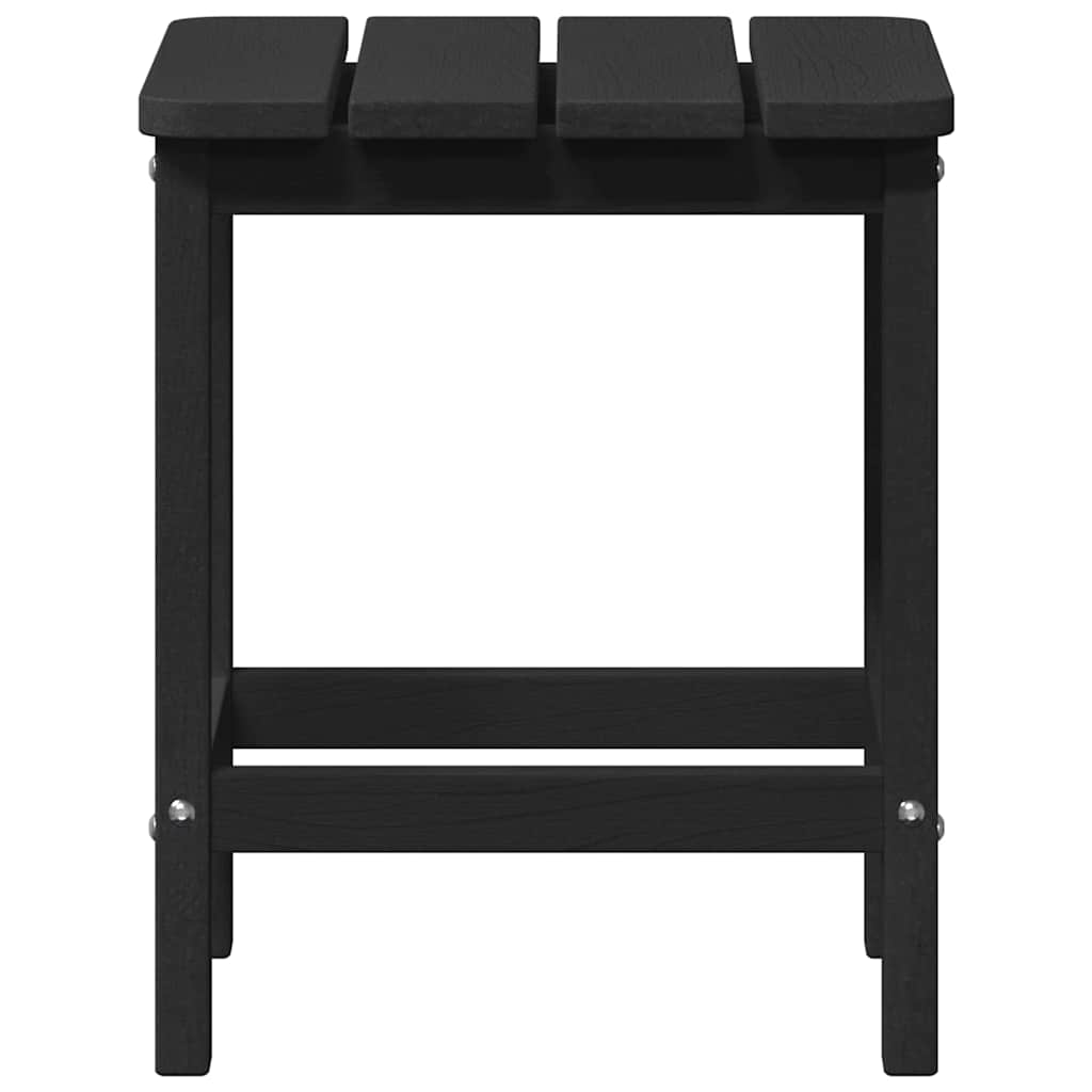 vidaXL Stolik boczny Czarny 38 x 38 x 46 cm Polietylen